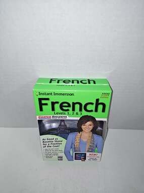 Instant Immersion French Levels 1, 2 & 3 New In Sealed Box Costco Exclusive